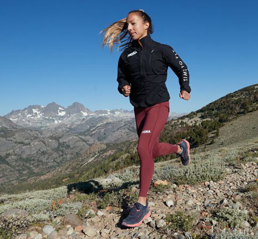 Hoka One One Womens Trail Shoes - Challenger ATR 6 - Navy - GJVS04351